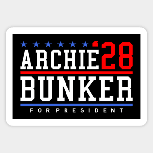 Archie Bunker 28 For President 2028 Election Sticker